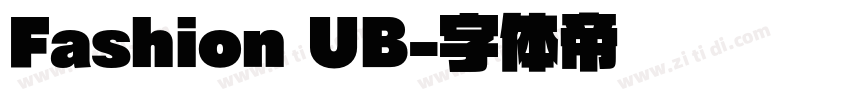 Fashion UB字体转换